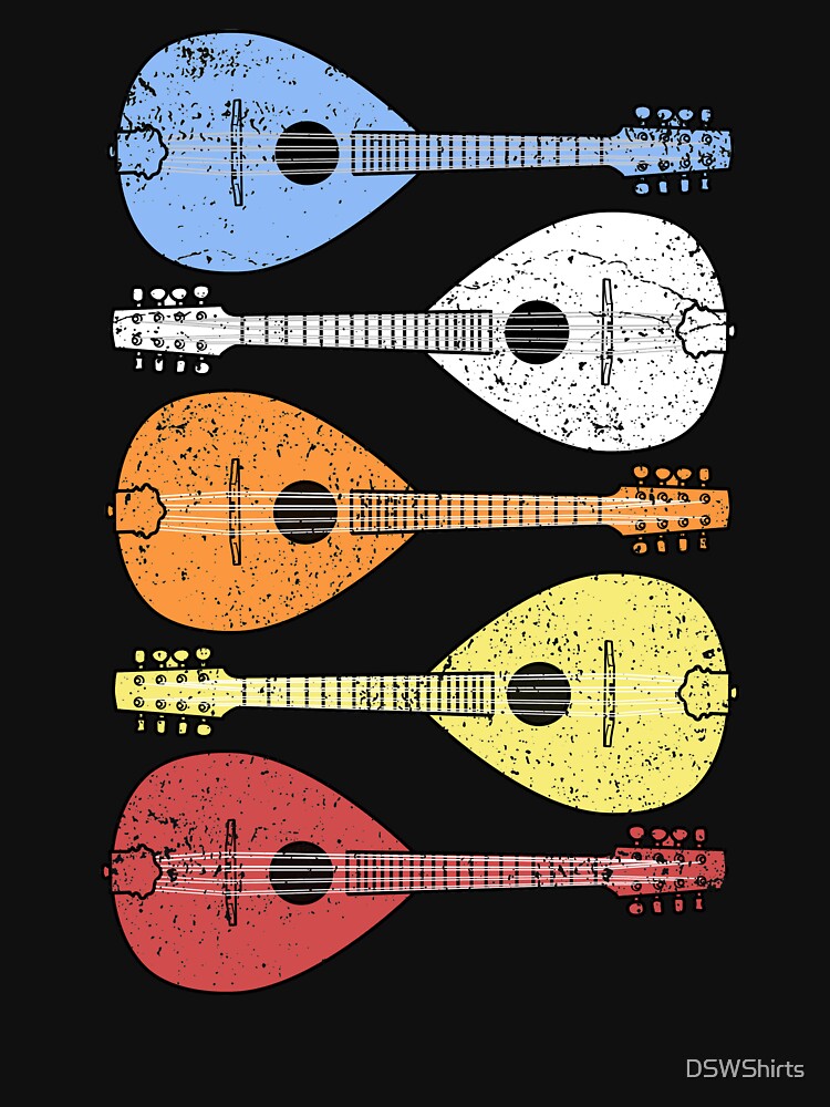 Vintage Mandolin Retro Country Music Bluegrass Mandolin Shirt