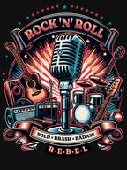 Rock N Roll Vintage Music Instruments Shirt