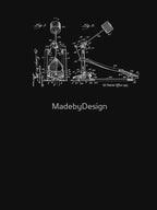 Drummer Drum Beat Vintage Patent Image 1955 Shirt