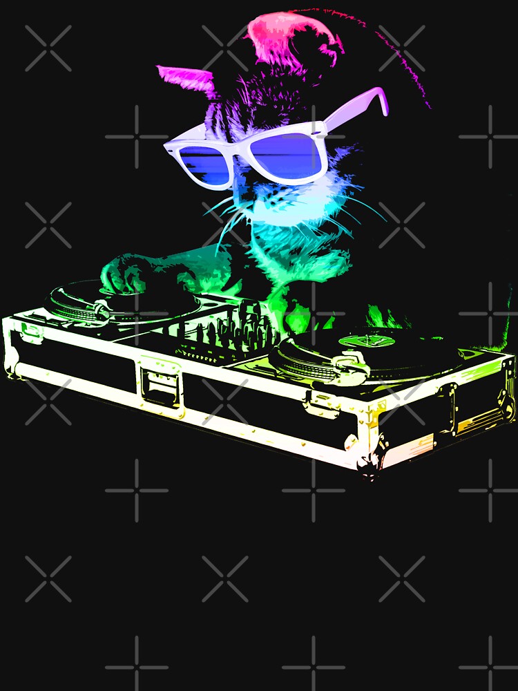 HOUSE CAT Rainbow DJ Kitty Shirt