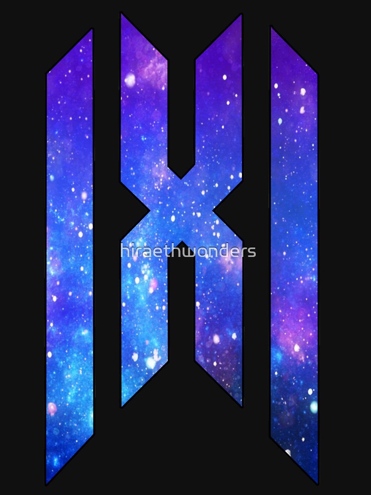 Monsta X Logo Blue Galaxy Shirt
