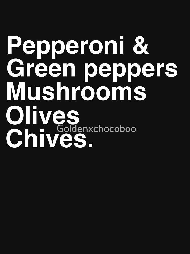 Pepperoni And Green Peppers Shirt
