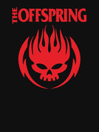 Flaming Skull On Circle Shirt