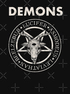 Occult Demons Pentagram Antichrist Gothic Devil Witch Vintage Band Shirt