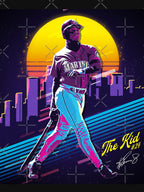 Vintage Ken Griffey Jr The Kid Baseball Signature Retro 80s 90s Shirt