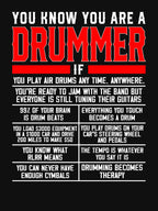 Drum Player Percussion Funny You Know You Are A Drummer Shirt