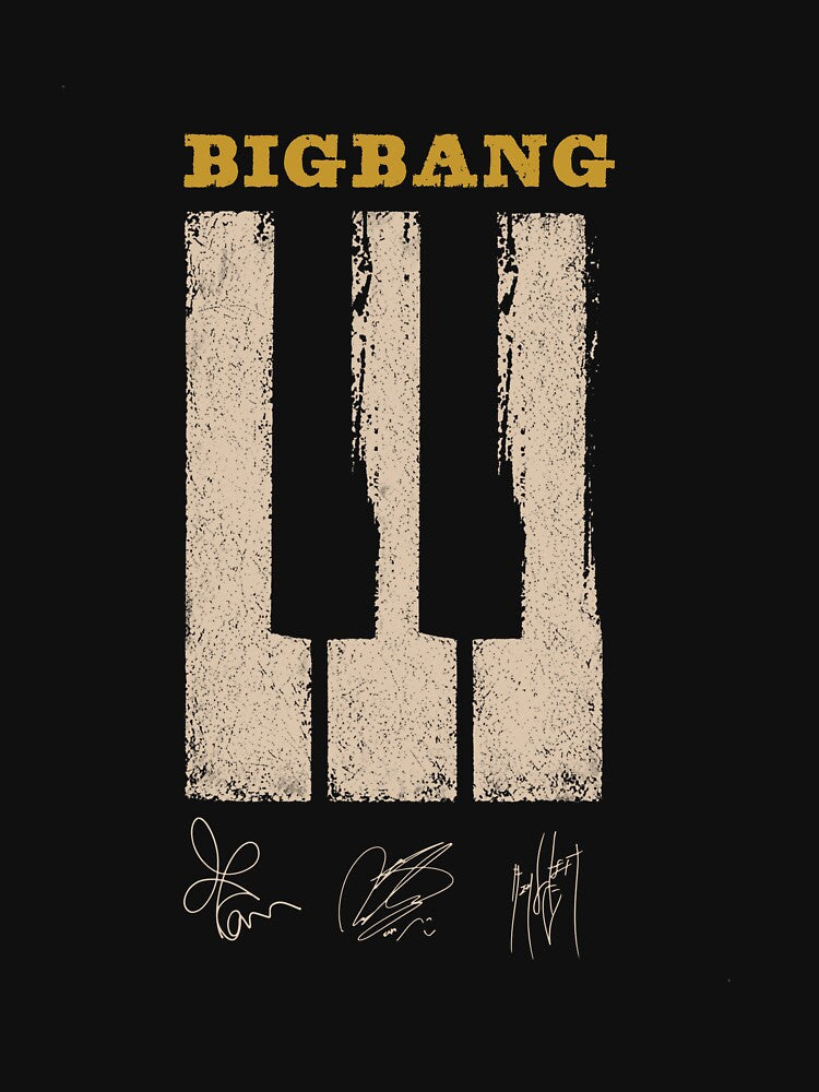 Bigbang 2026 Piano Key G-Dragon Taeyang And Daesung Signature Shirt