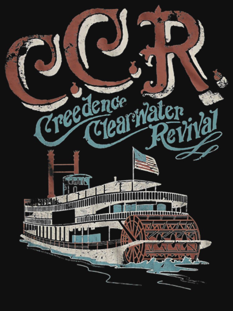 Rollin' On The River Ccr American Rock Band Shirt