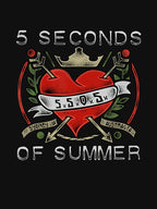 5SOS Heart Arrow Graphic Design Shirt