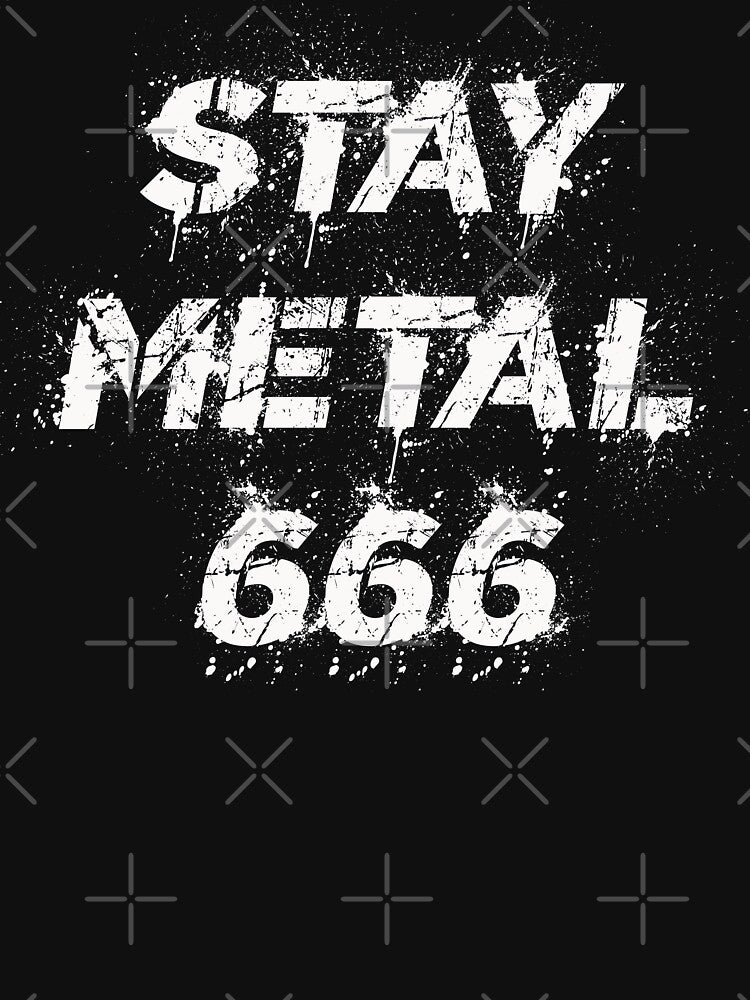 Heavy Stay Metal 666 Black Death Thrash Band Shirt