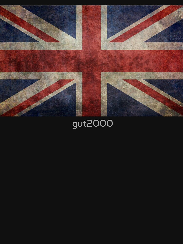 A Grunge Looking Distressed Union Jack Uk Version Shirt