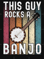 Proud Banjo Player Folk Music Vintage Shirt