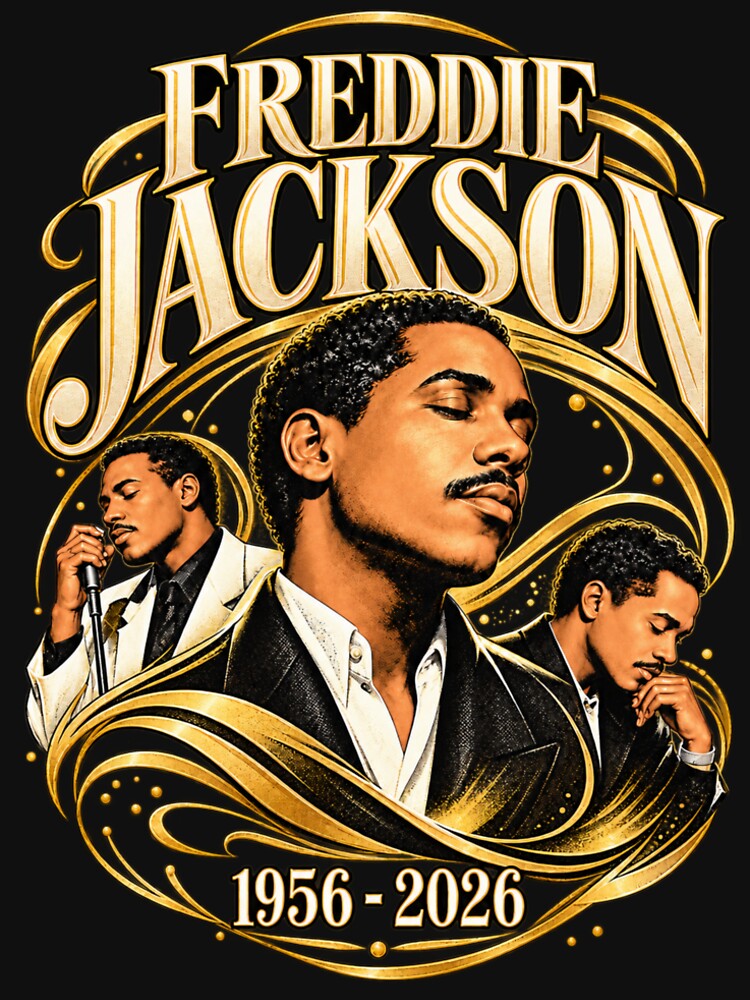 Freddie Jackson Ornate Portrait 1956 2026 Elegant Style Shirt