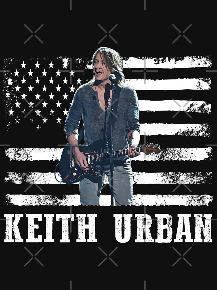 Distressed American Flag Keith Music Legend Shirt
