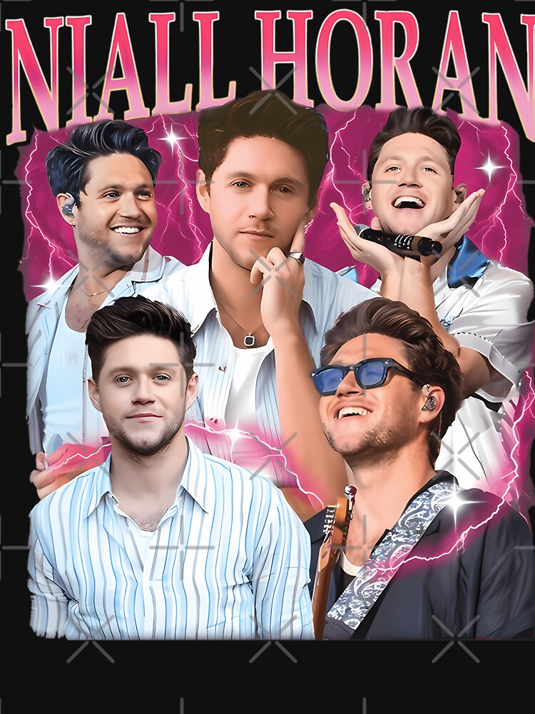 Niall Horan Pink Lightning Photocollage Design Shirt
