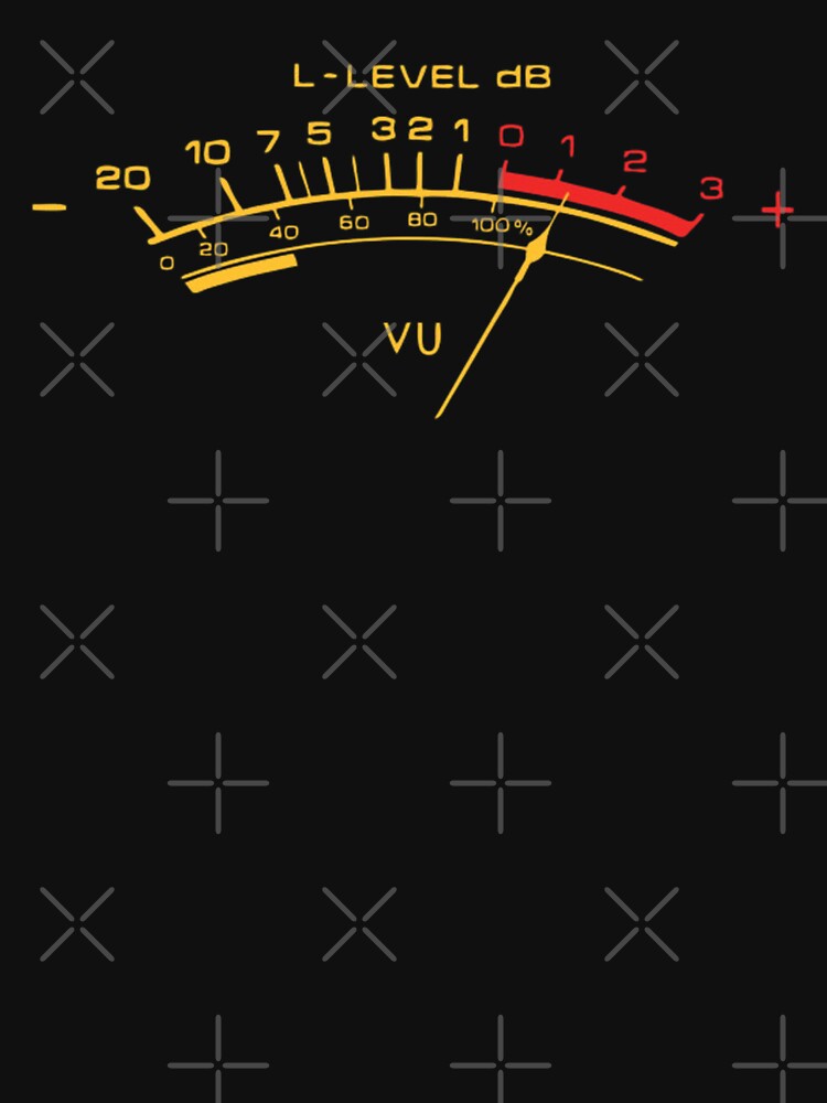 Retro Vu Meter For Audio Technicians And Sound Engineers Shirt