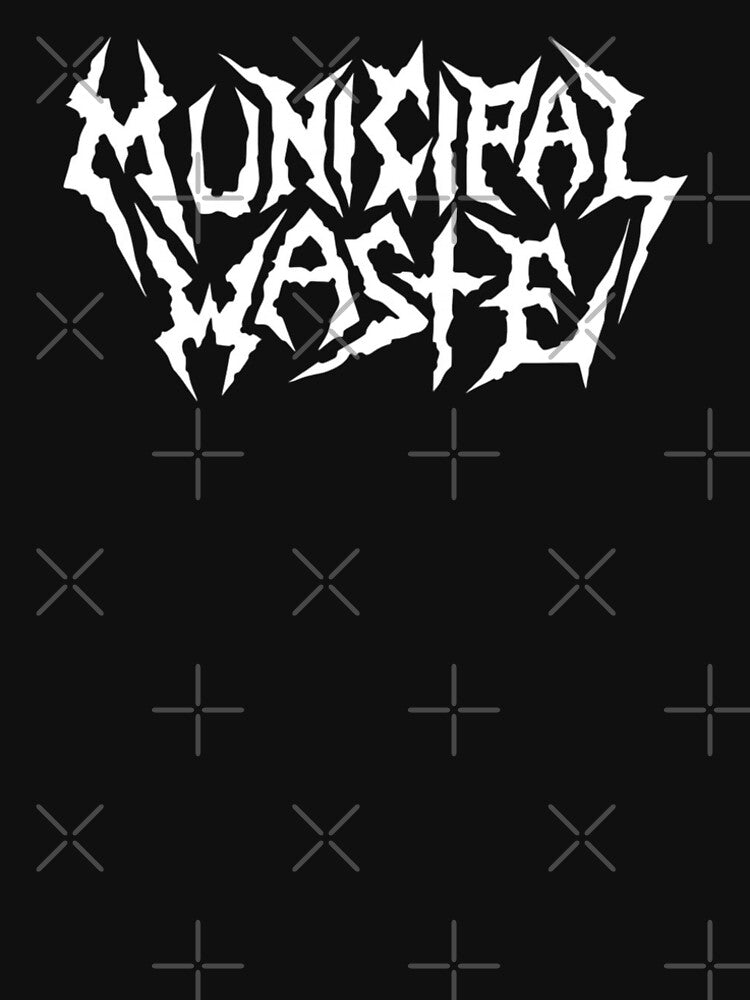 Typography Crossover Thrash Band White Shirt