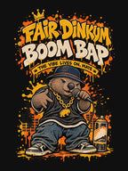 Fair Dinkum Boom Bap Hip Hop Wombat Graffiti School Rap Shirt