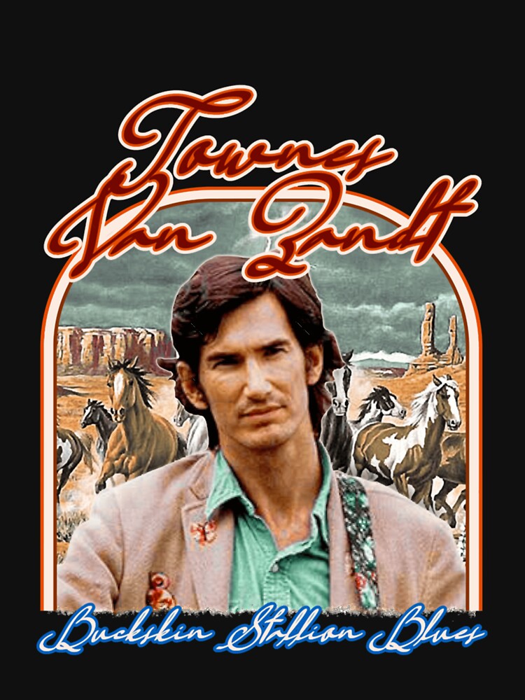 Townes Van Zandt Country Folk Portrait Design Shirt