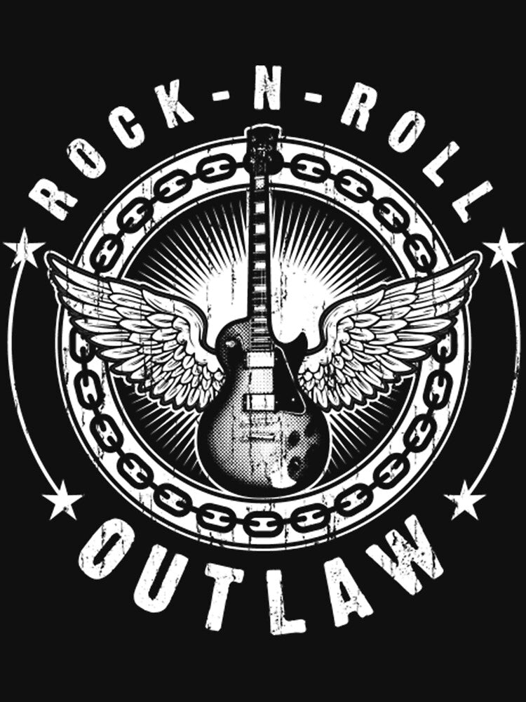Rock N Roll Music T-ShirtRock - N - Roll Outlaw Shirt