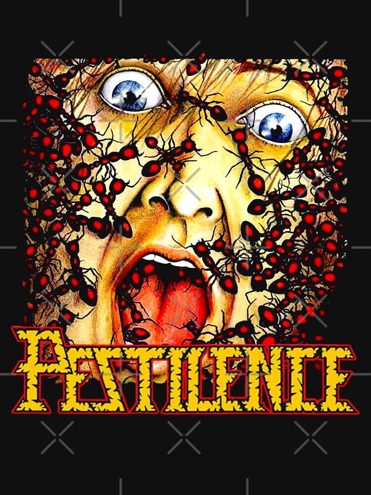 Face & Ants Design Death Metal Bandv Shirt