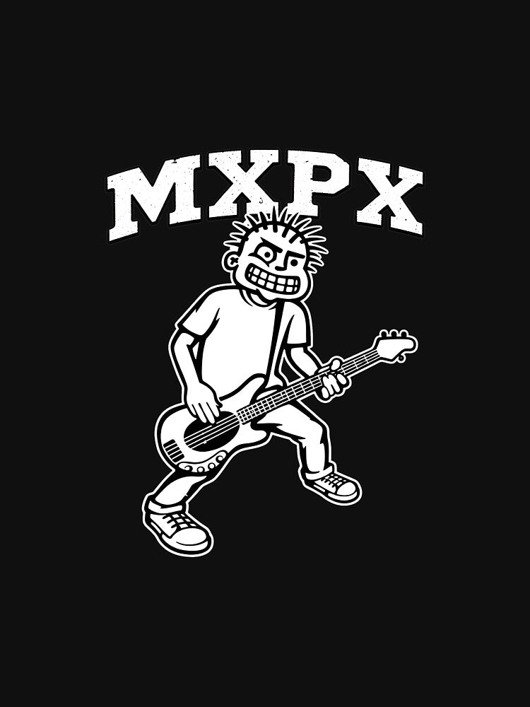 MXPXS Punk Rock Bass Guitar Character Shirt