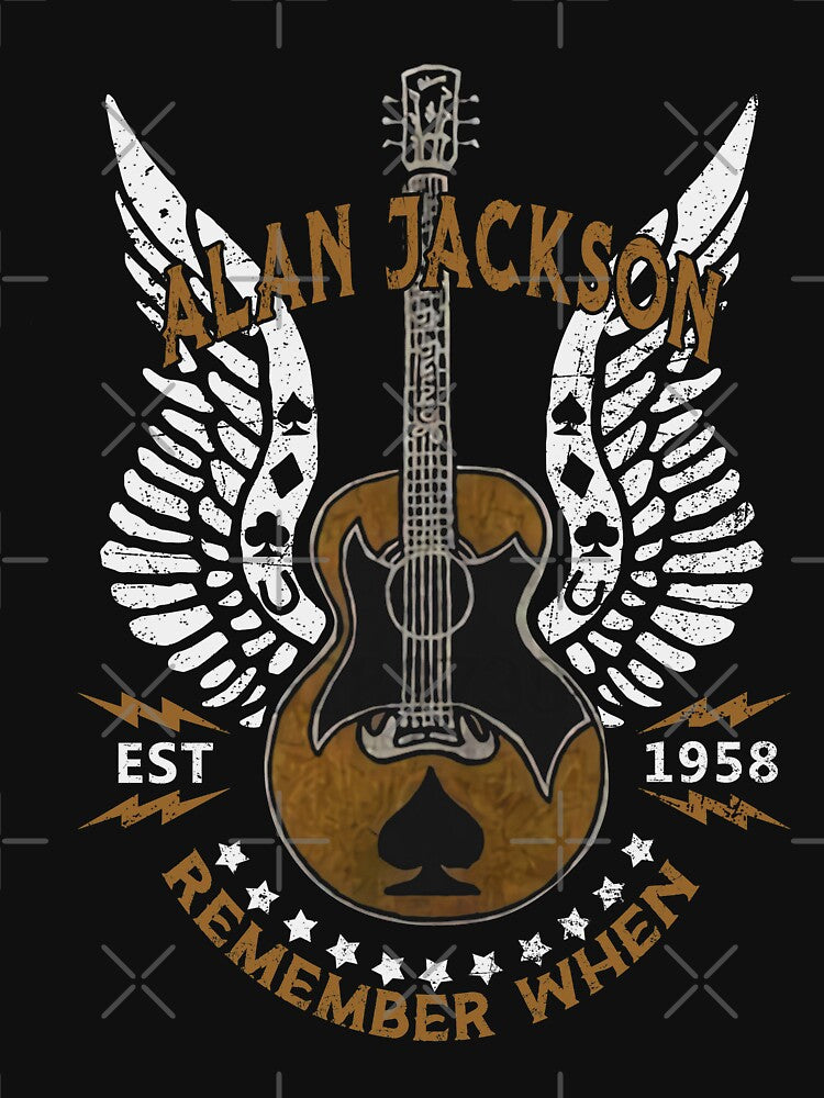 Alan Arts Jackson Remember When Est 1958 Guitar Design Shirt