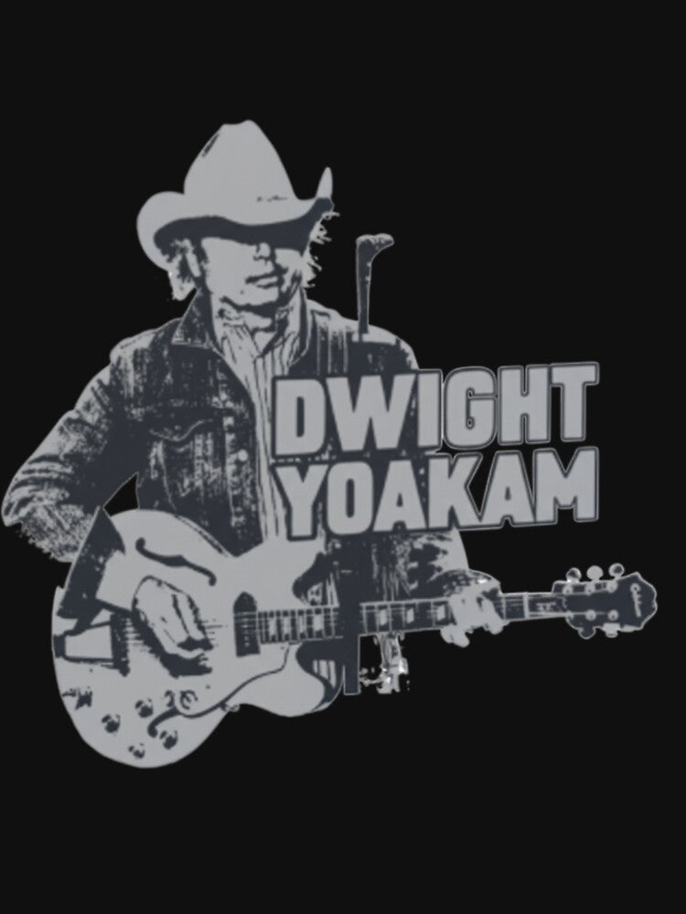 Dwight Yoakam Vintage Country Guitar Portrait Design Shirt
