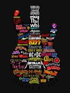 Legends Of Rock Band Logo Guitar V2 Shirt