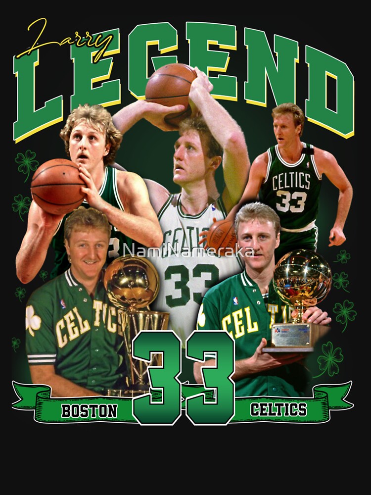 Larry Bird Legend Basketball Signature Bootleg Rap Shirt