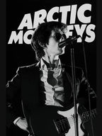 Live Concert Alex Turner Black And White Shirt