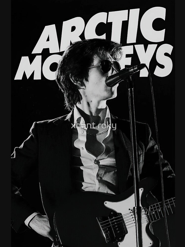 Live Concert Alex Turner Black And White Shirt