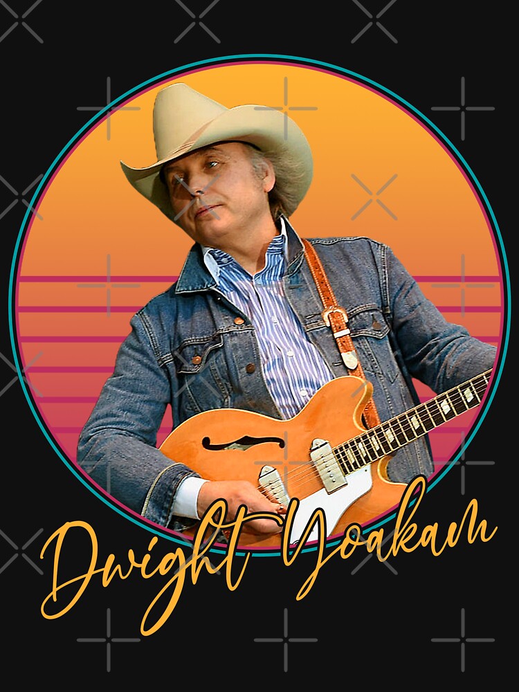 Retro Dwight Yoakam Vaporwave Style Shirt