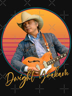 Retro Dwight Yoakam Vaporwave Style Shirt
