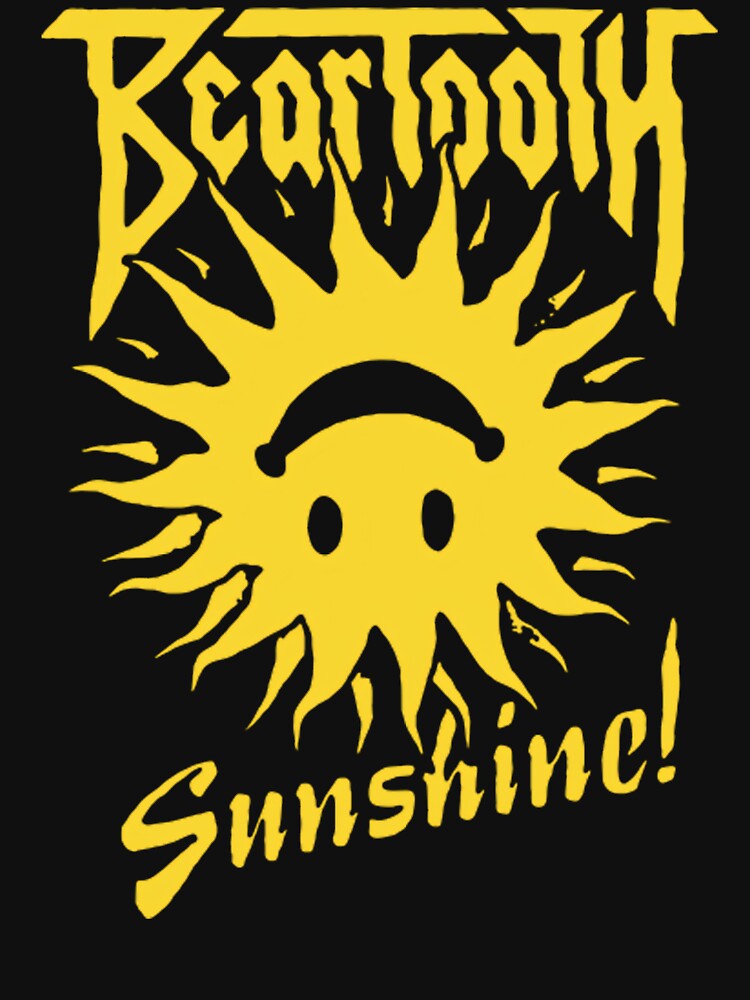 BEARTOOTH Sunshine! Yellow Sun Shirt