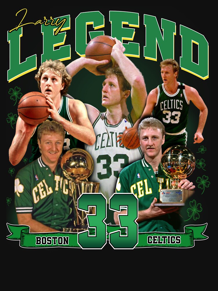Larry Bird Legend Basketball Signature Vintage Retro 80s 90s Bootleg Shirt