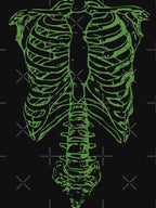 Nigel's Green Skeleton Worn Look Shirt