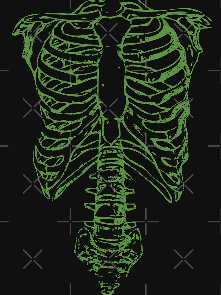 Nigel's Green Skeleton Worn Look Shirt