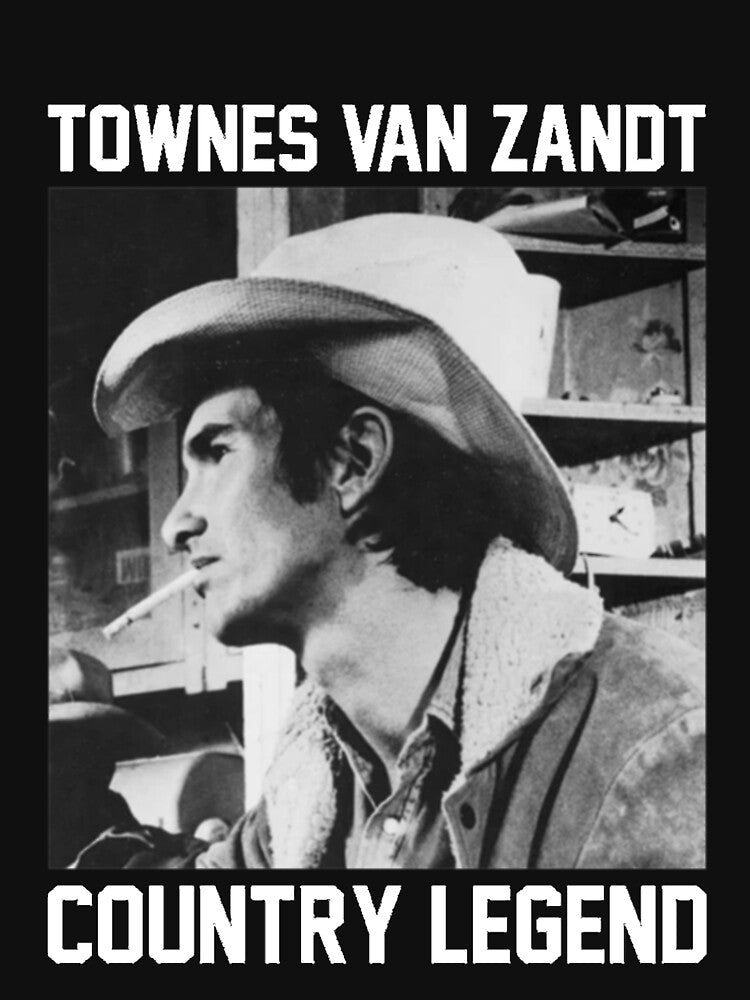 Townes Van Zandt Country Legend Vintage Portrait Design Shirt