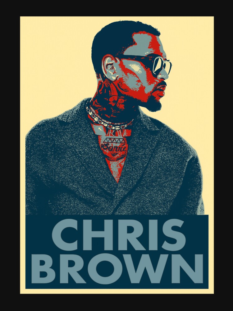 Chris Brown Colorful Pop Art Portrait Design Shirt