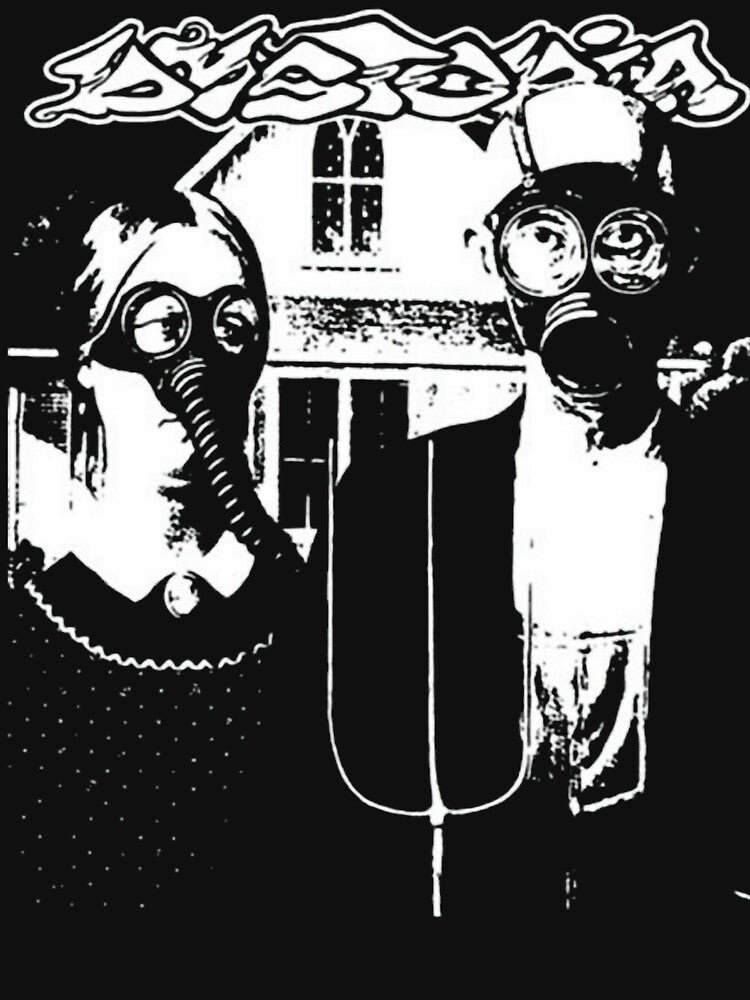 Dystopia Crust Punk Band - American Gothic - Vintage Heavy Metal Shirt