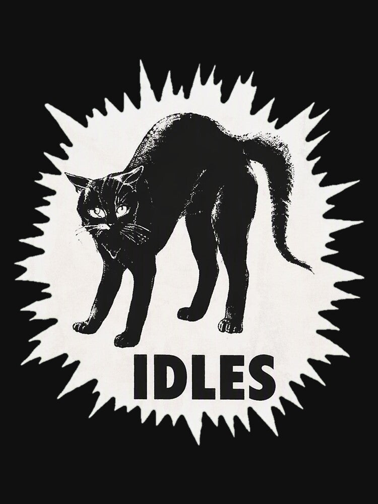 IDLESS Blacks Cát Punk Rock Band Shirt