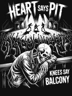 Grunge Outfit Punk Rock Fan Heart Says Pit Knees Say Balcony Shirt