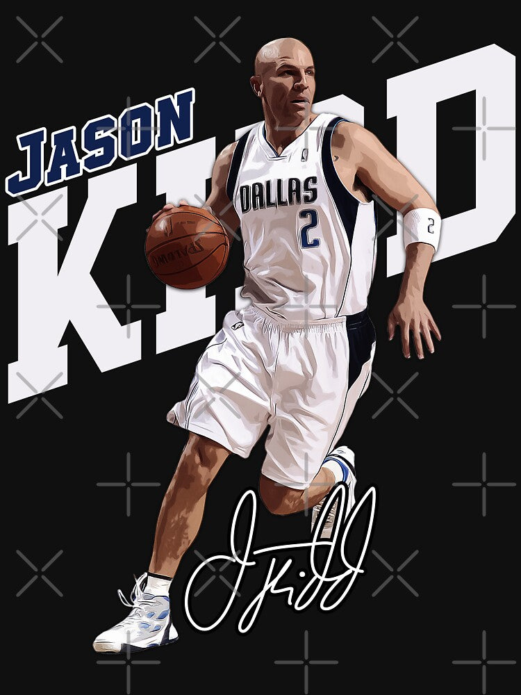 Jason Kidd Basketball Legend Signature Vintage Retro 80s 90s Bootleg Shirt