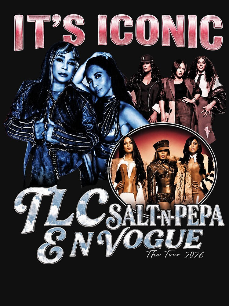 Vintage TLC Salt N Pepa En Vogue It's Iconic Tour 90s Music Girl Band Shirt