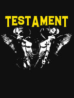 Yellow Typography Groove Metal Band Shirt