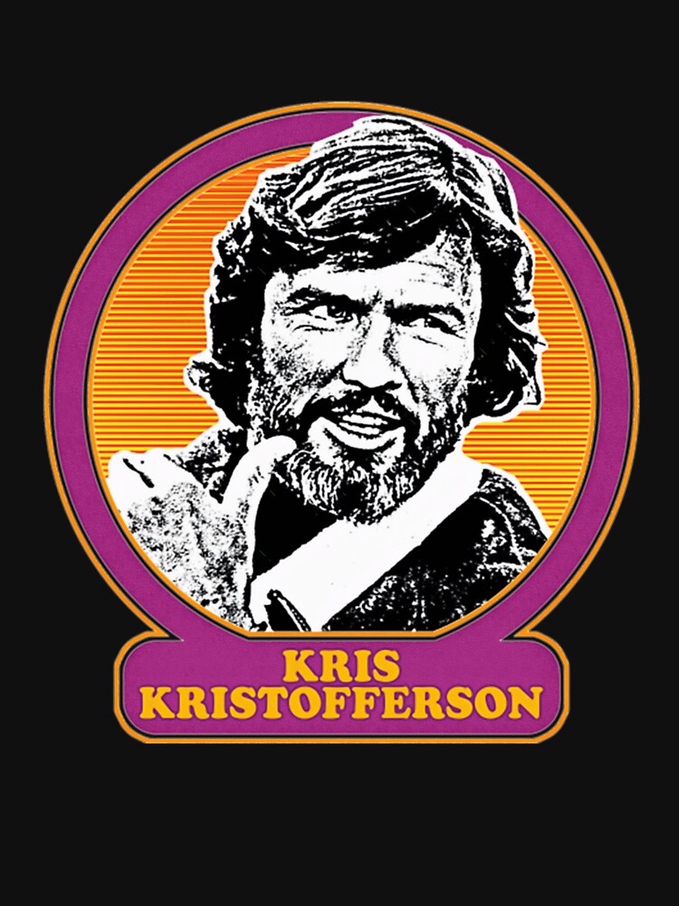 Kris Kristofferson Retro Country Portrait Design Shirt