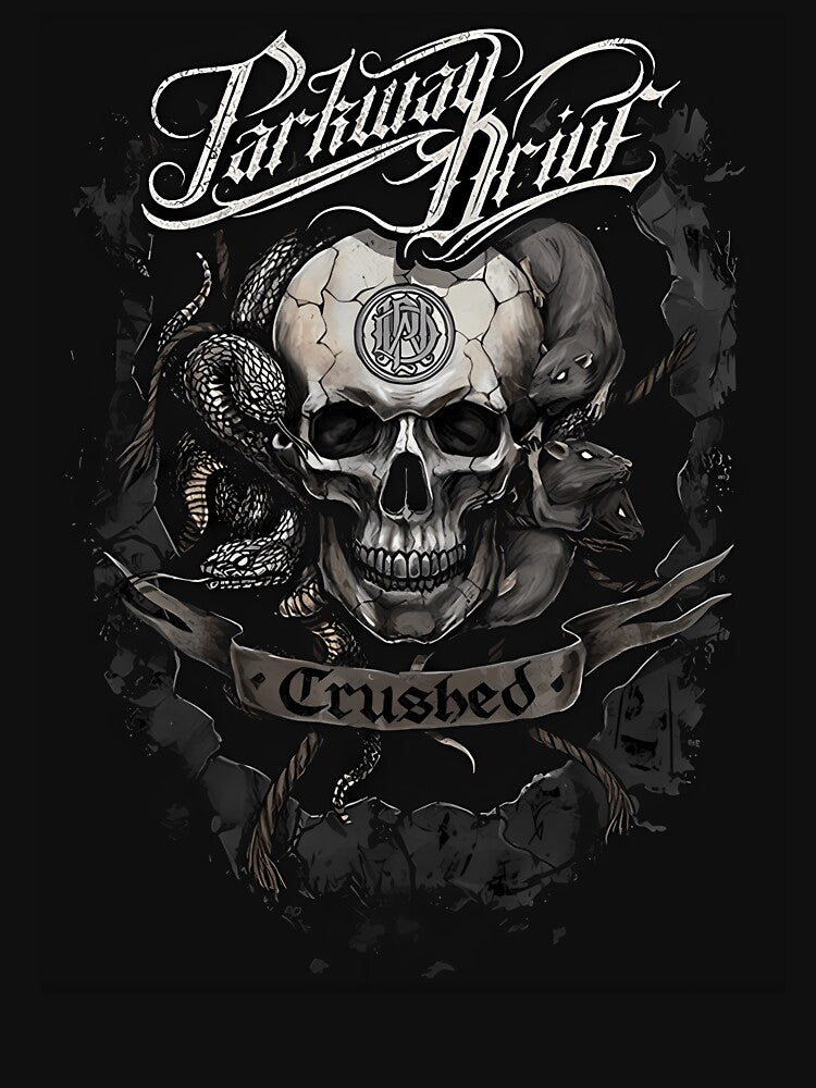 Metalcore Skull Rat And Snake Gothic Shirt