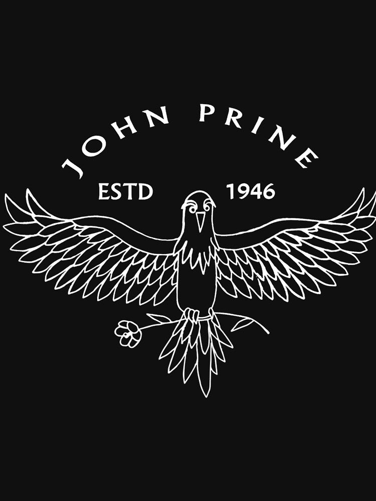 White And Black John Art Prine Est 1946 Outfits Singer Music Shirt