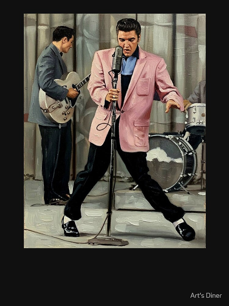The King In Pink Iconic 1950s Live Performance Art Shirt